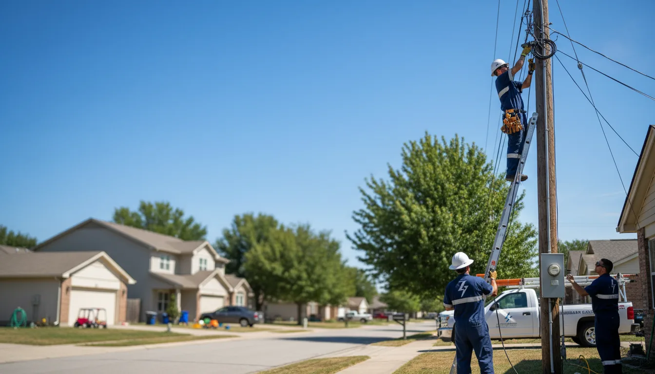 Residential electrician providing installation services in Helena, OH